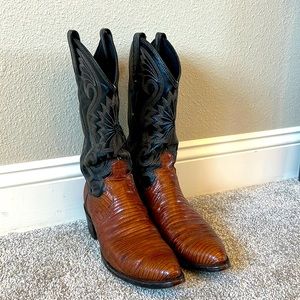 Dan Post Mens Lizard Skin Boots - size 8
